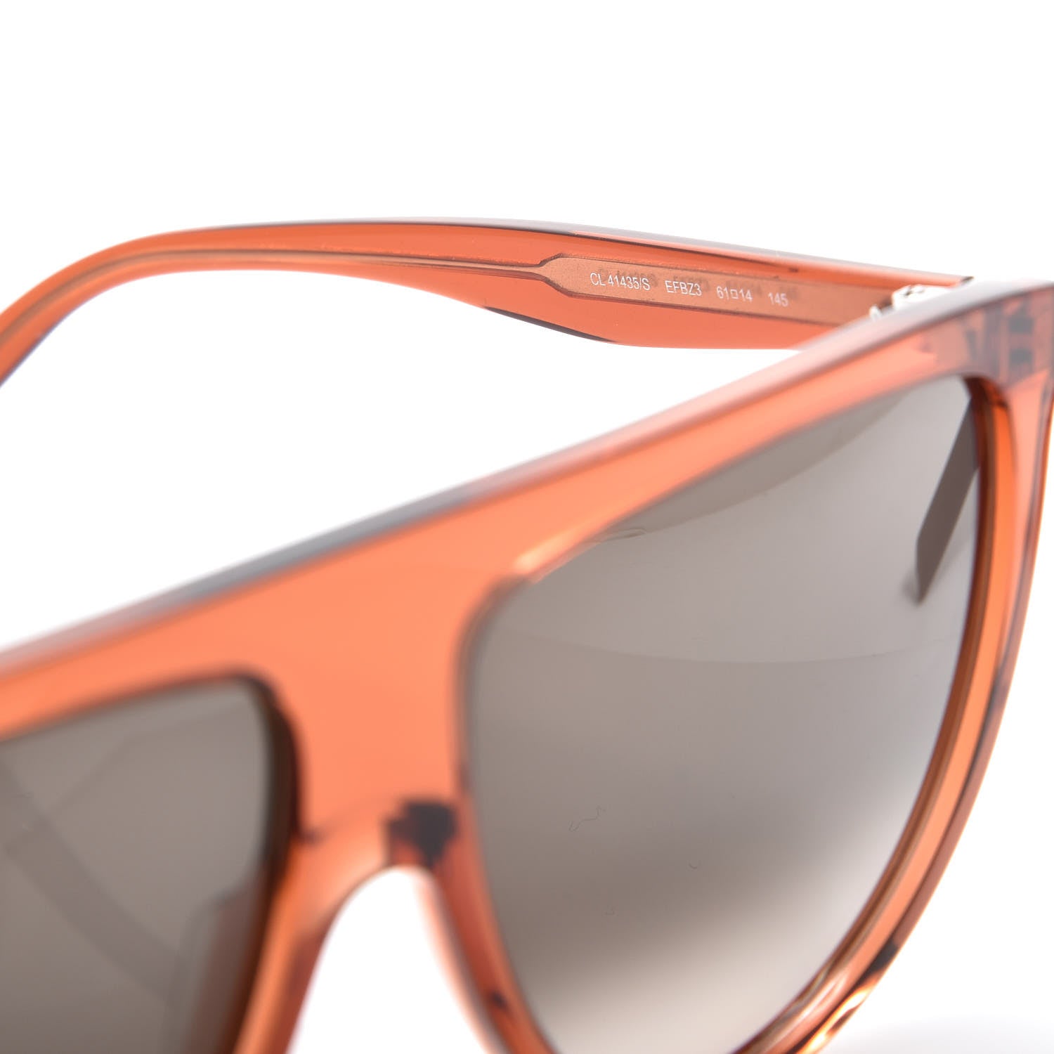 Celine Acetate Thin Shadow Sunglasses CL41435/S Orange 4 of 6