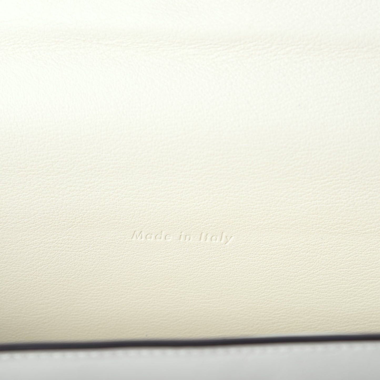Natural Calfskin Bicolor Clutch White Claycourt