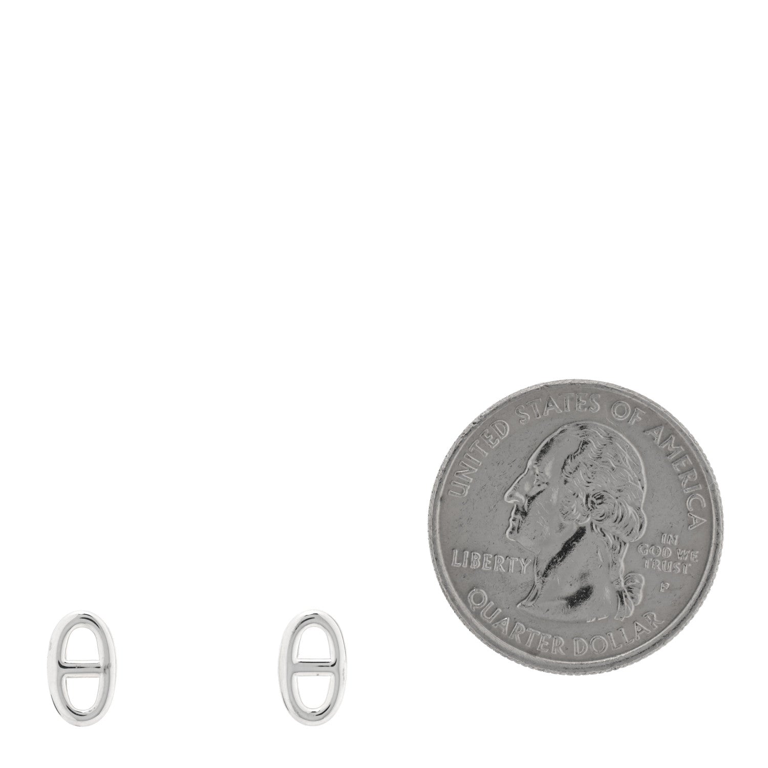 Hermes Sterling Silver TPM Farandole Earrings 2 of 5