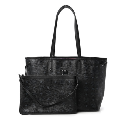 MCM Metallic Galaxy Visetos Medium Project Reversible Shopper Tote Black Multicolor 4 of 16