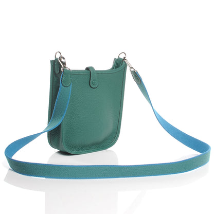Hermes Taurillon Clemence Evelyne III TPM Malachite 3 of 9