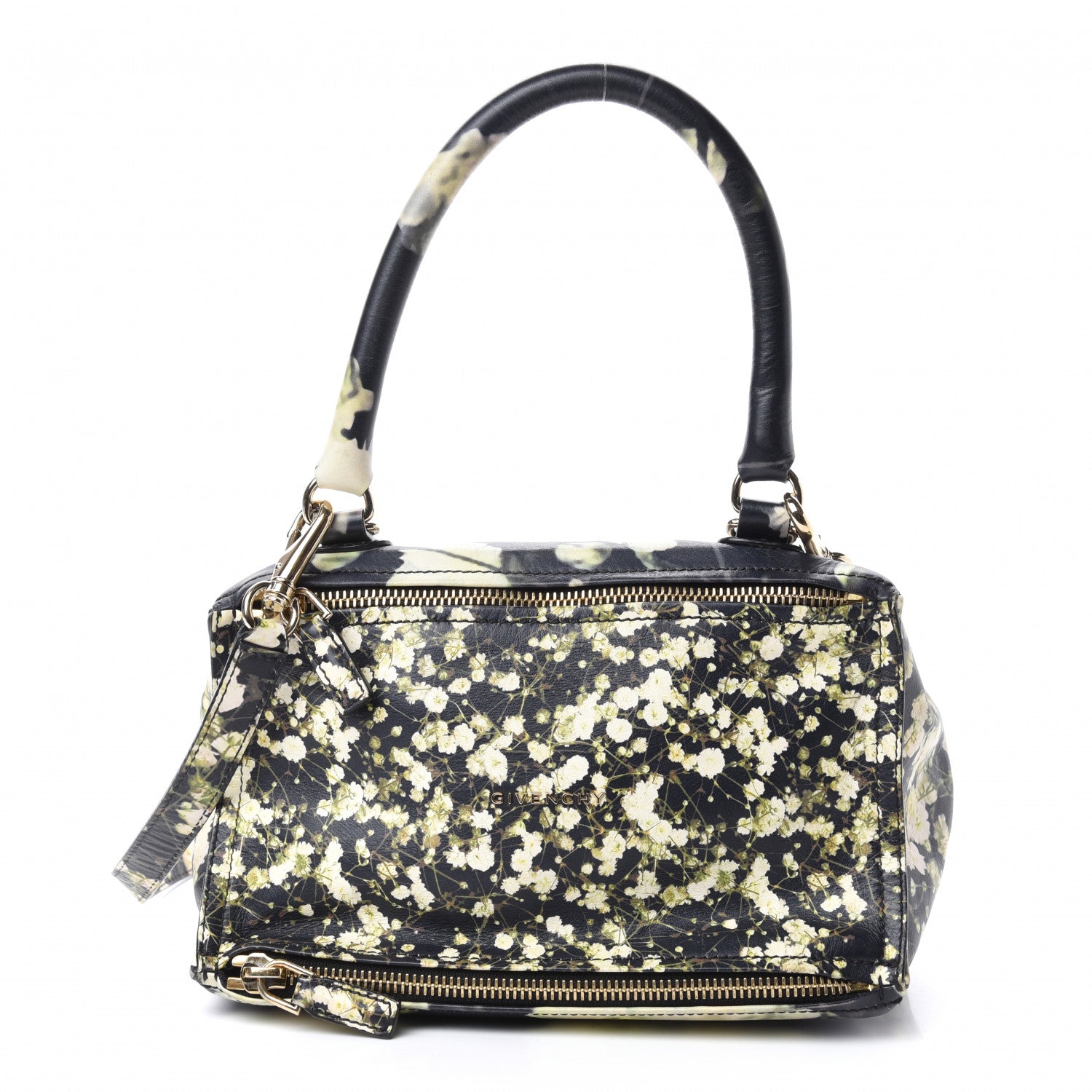 Givenchy Lambskin Baby's Breath Print Medium Pandora Black 1 of 10