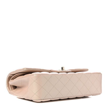 Chanel Iridescent Calfskin Quilted Medium Double Flap Beige 4 of 11