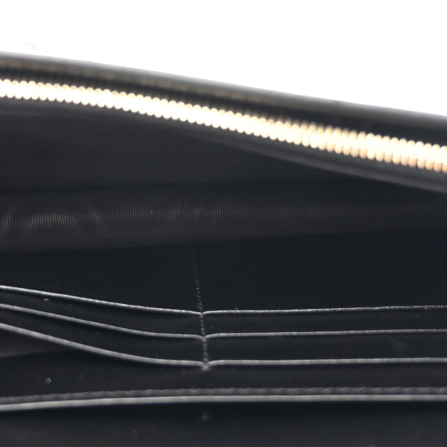 Calfskin GG Matelasse Chain Wallet Black
