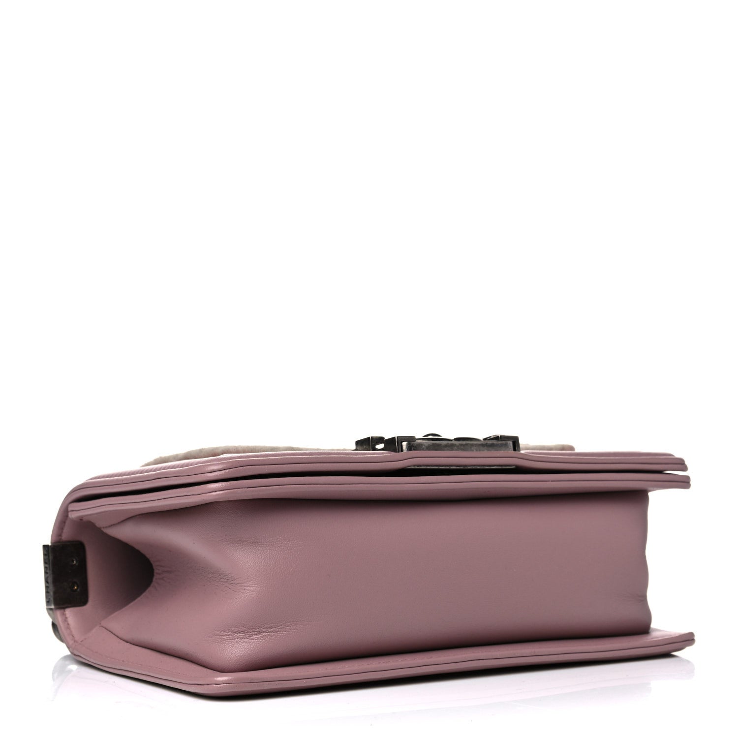 Chanel Fur Calfskin Small Boy Flap Pink 4 of 16