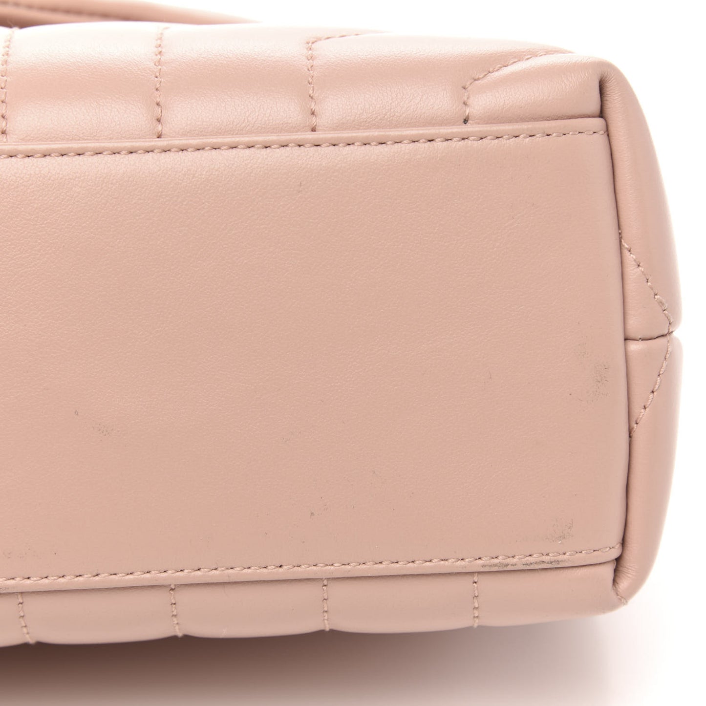 Calfskin Y Quilted Monogram Small Loulou Chain Satchel Rose Antic