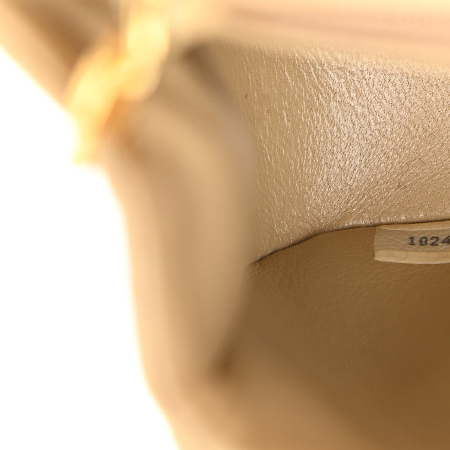 Lambskin Quilted Small Single Flap Beige
