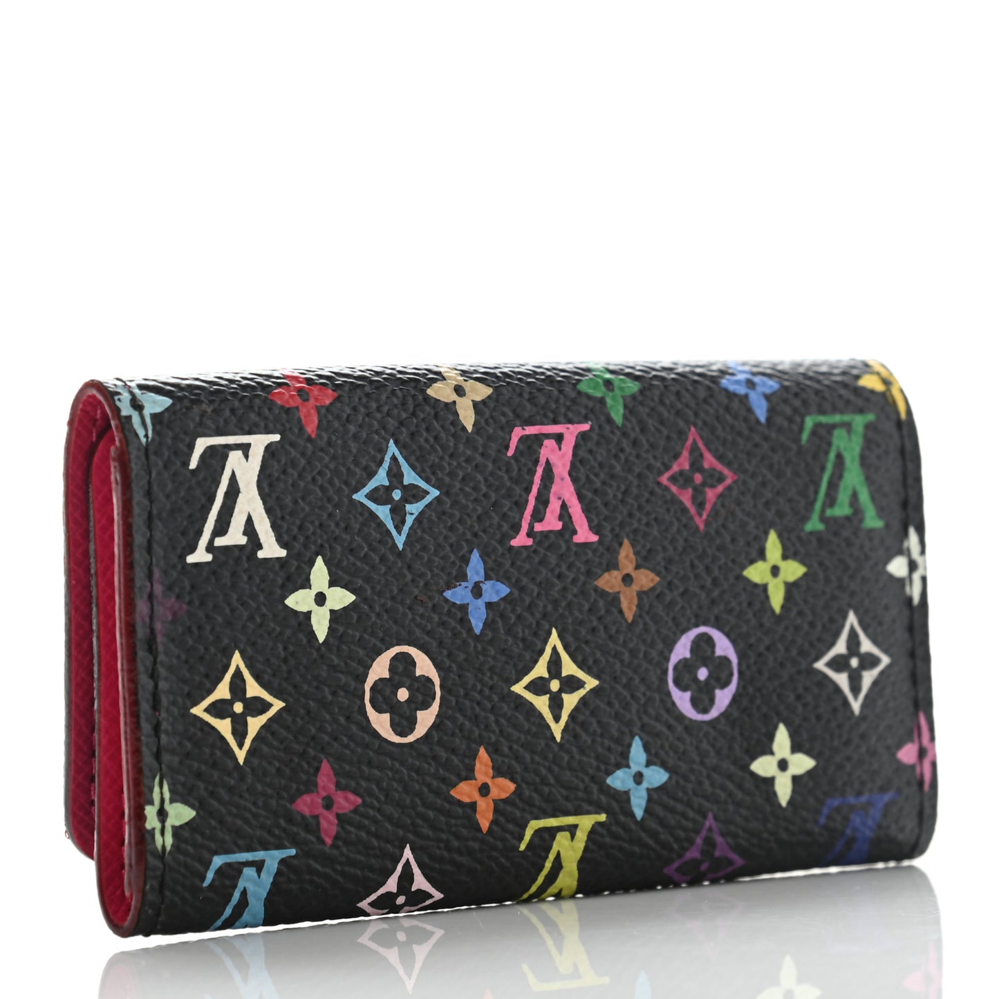 Monogram Multicolor Multicles 4 Key Holder Black Grenade