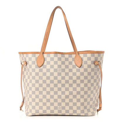 Louis Vuitton Damier Azur Neo Neverfull MM Rose Ballerine 3 of 17