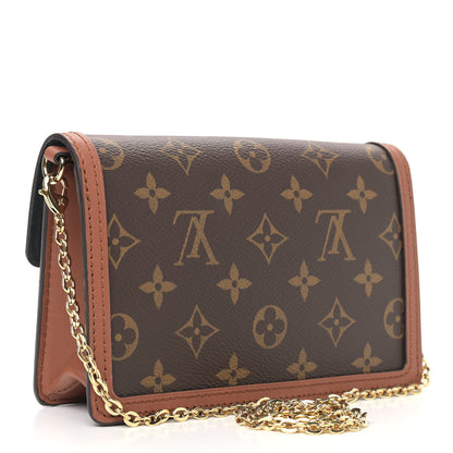 Louis Vuitton Reverse Monogram Dauphine Chain Wallet 3 of 9