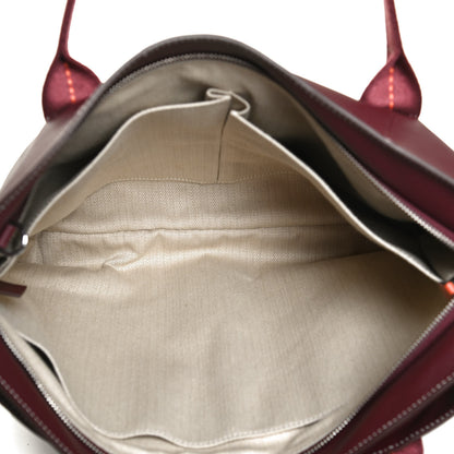 Hermes Swift Canvas Tote Rouge H 4 of 10
