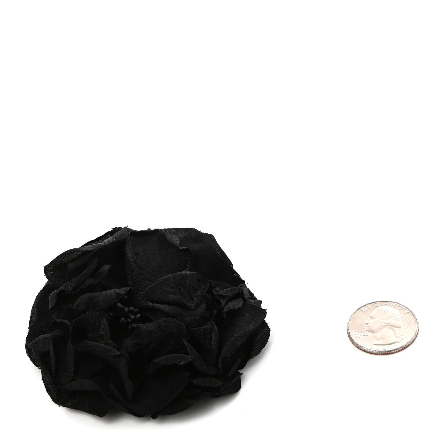 Gucci Silk Flower Brooch Black 3 of 5