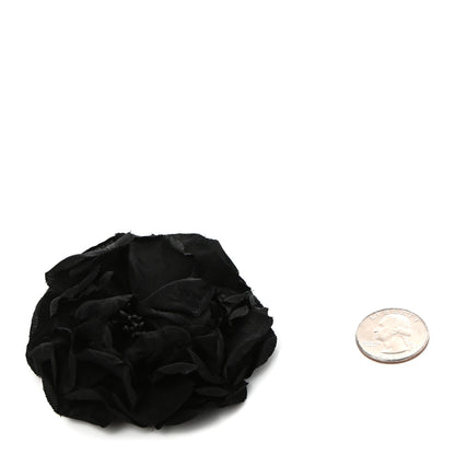 Gucci Silk Flower Brooch Black 3 of 5