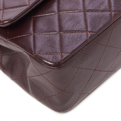 Chanel Lambskin Quilted Small Double Flap Burgundy 5 of 9