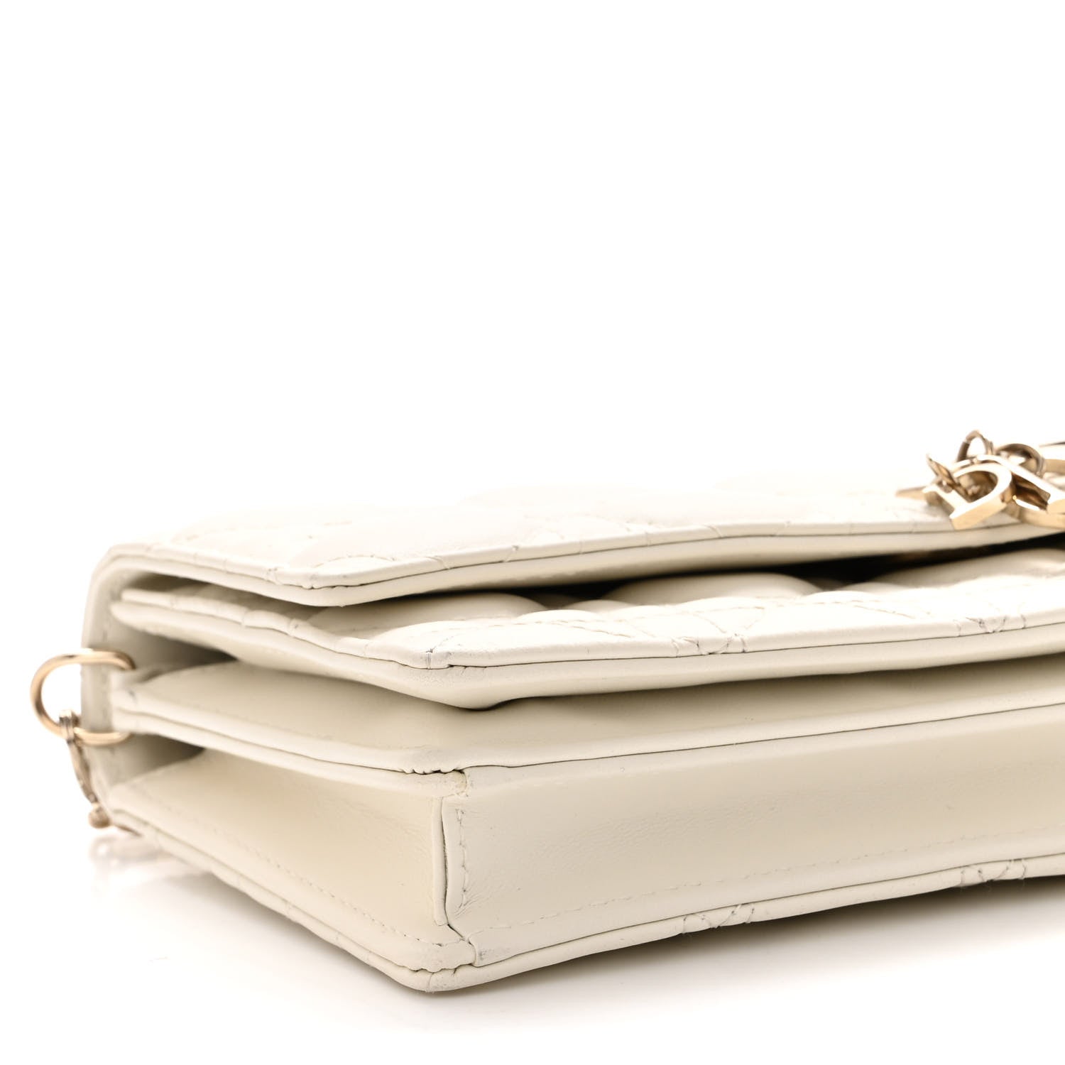 Christian Dior Lambskin Cannage Mini My Dior Bag Latte 8 of 9
