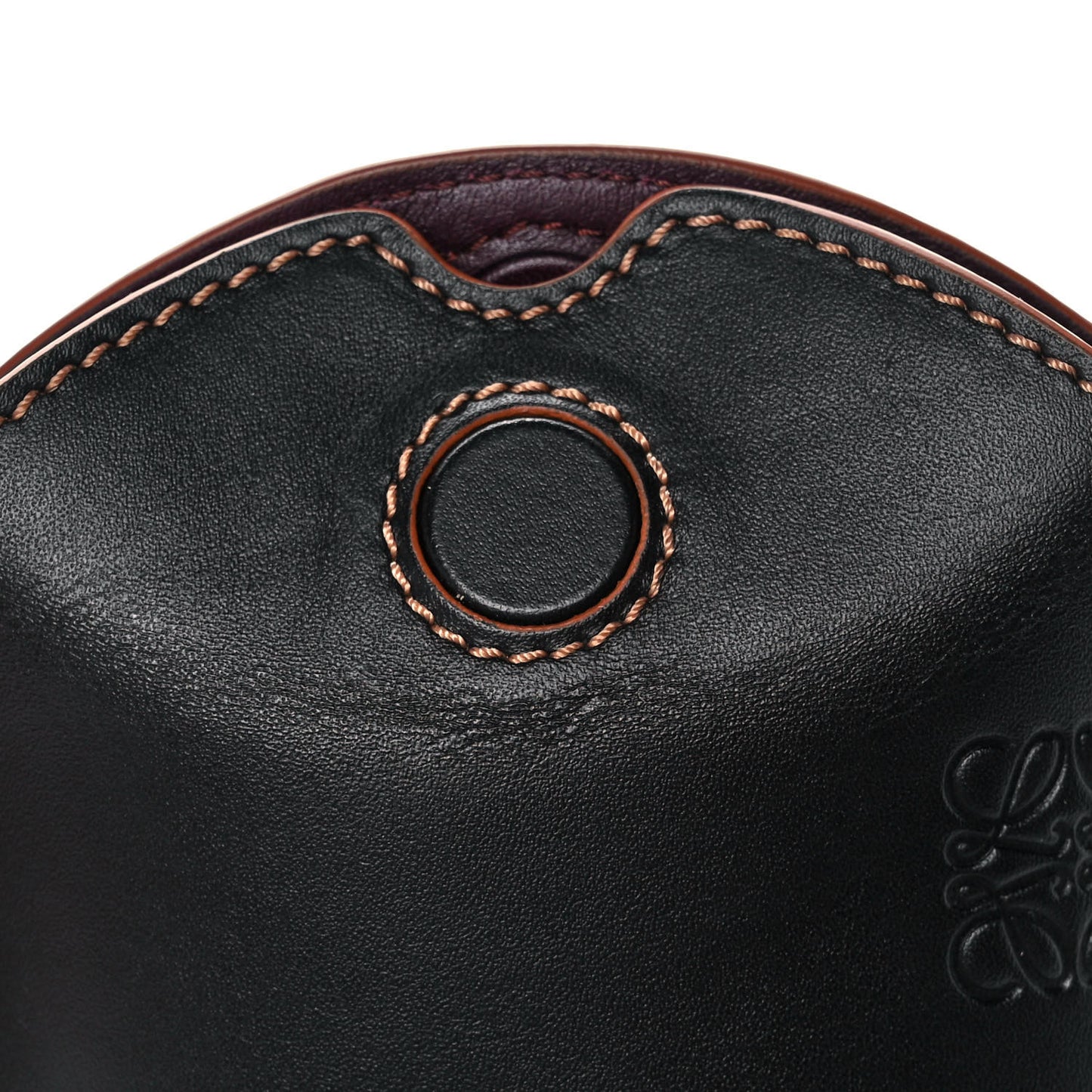 Smooth Calfskin Mini Gate Pocket Black Tan