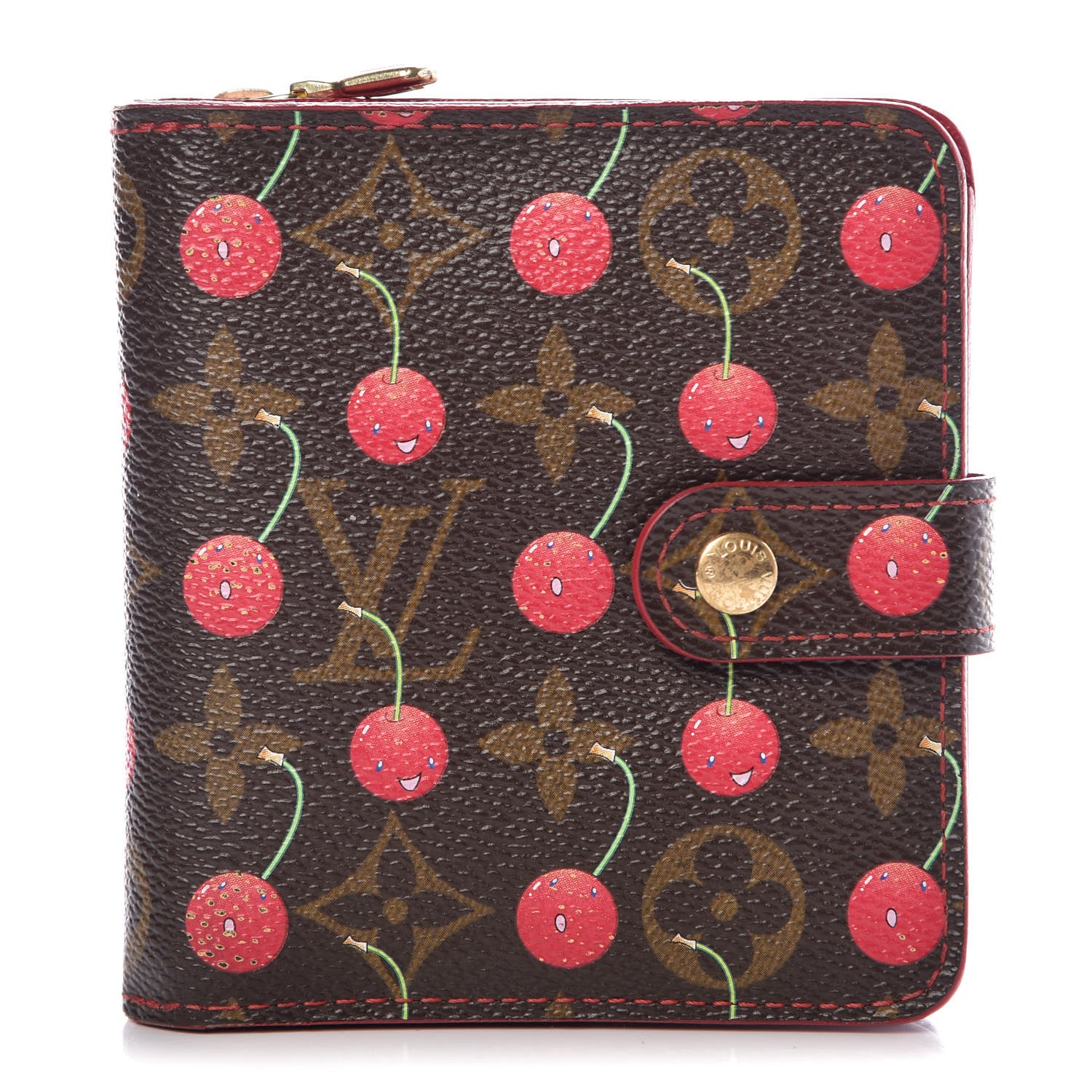 Louis Vuitton Monogram Cerises Compact Zippe Wallet 1 of 10
