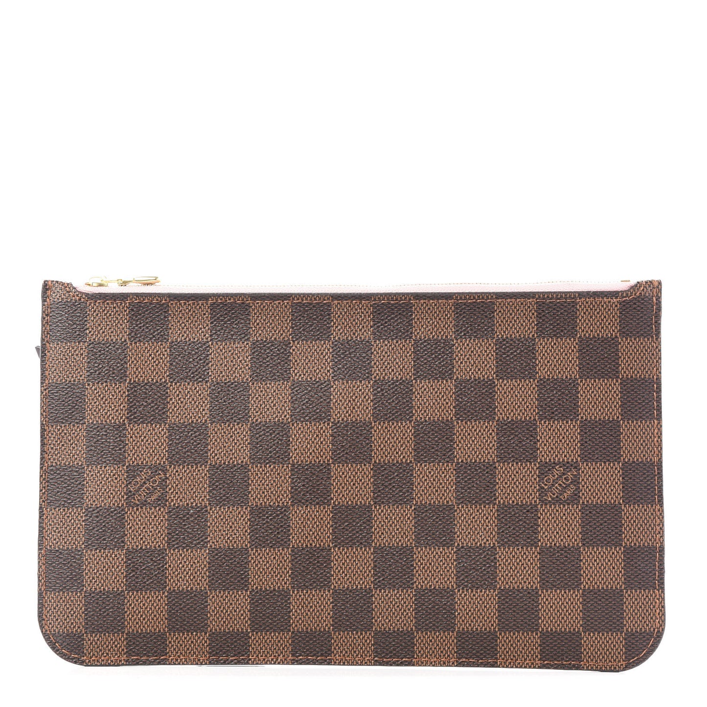 Damier Ebene Neverfull MM GM Pochette Rose Ballerine