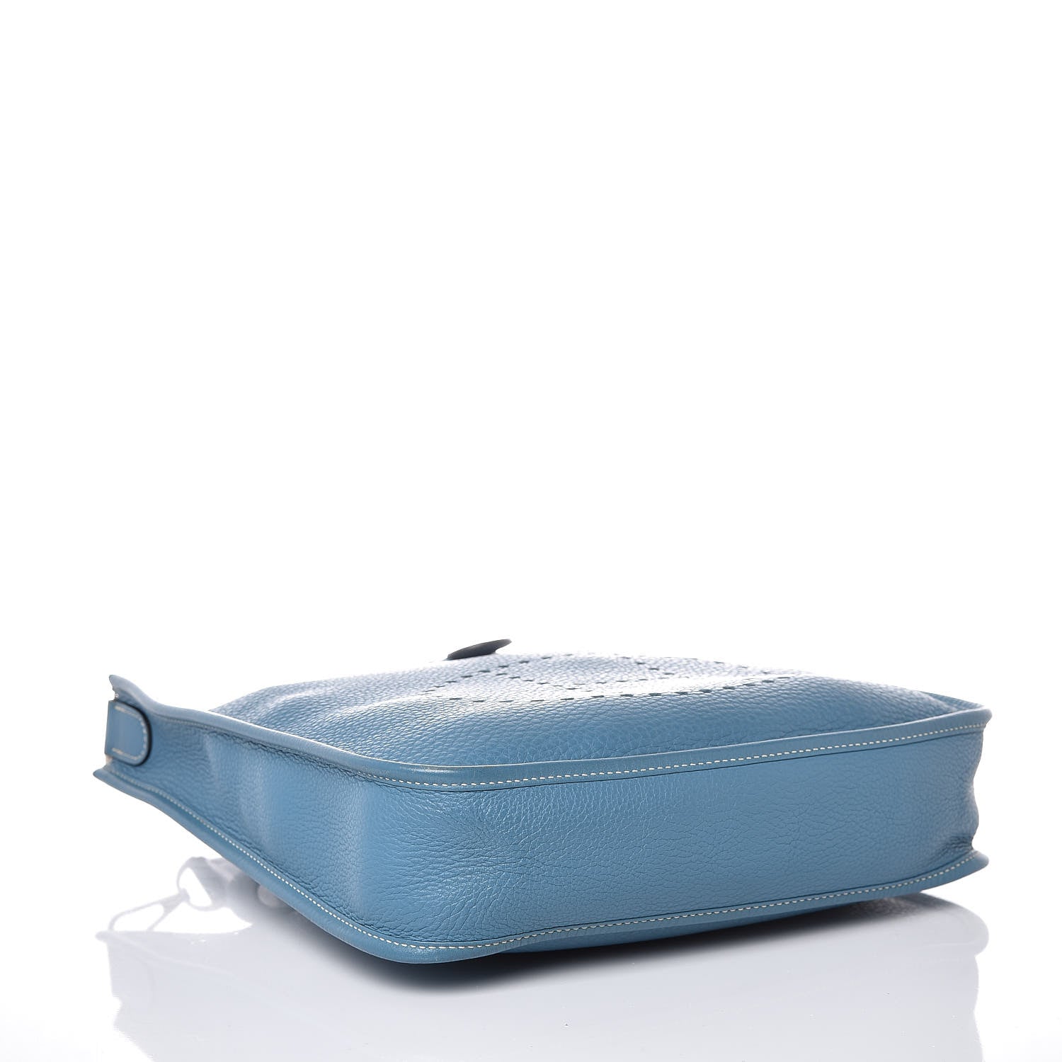 Hermes Taurillon Clemence Evelyne PM Blue Jean 4 of 8