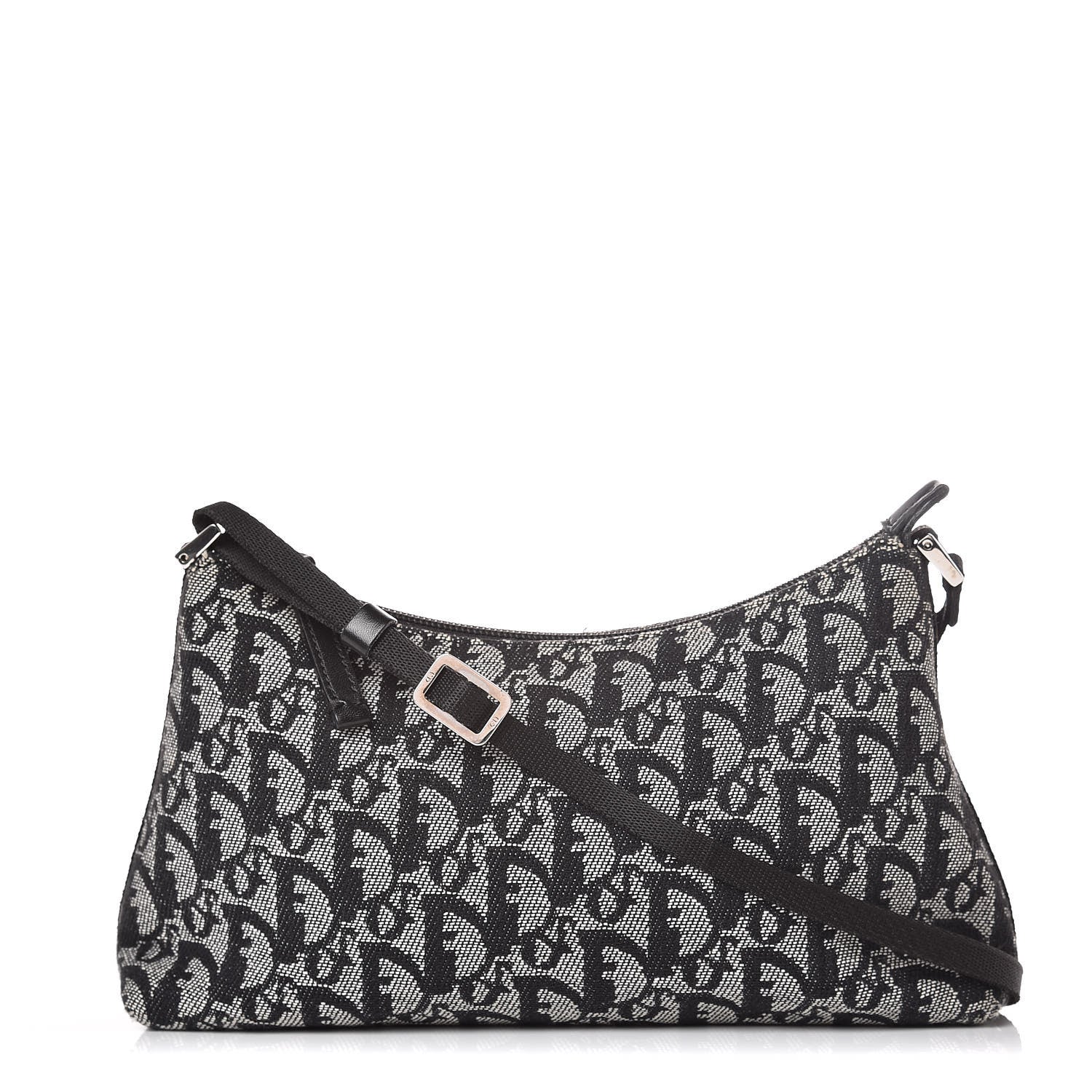 Christian Dior Monogram Shoulder Bag Pochette Black 1 of 7