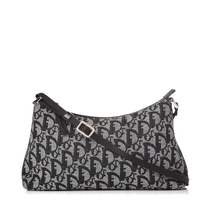 Christian Dior Monogram Shoulder Bag Pochette Black 1 of 7
