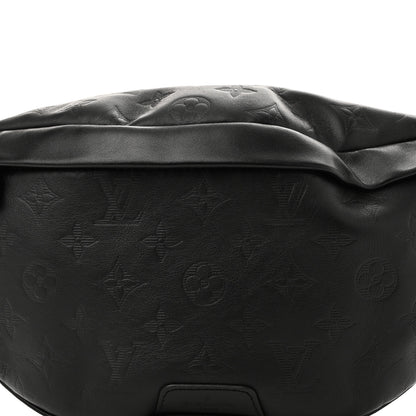 Louis Vuitton Calfskin Monogram Shadow Discovery Bumbag Black 7 of 9