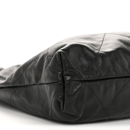 Chanel Shiny Calfskin Quilted Chanel 22 Black 10 of 12