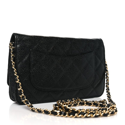 Chanel Caviar Quilted Wallet on Chain WOC Black 3 of 13