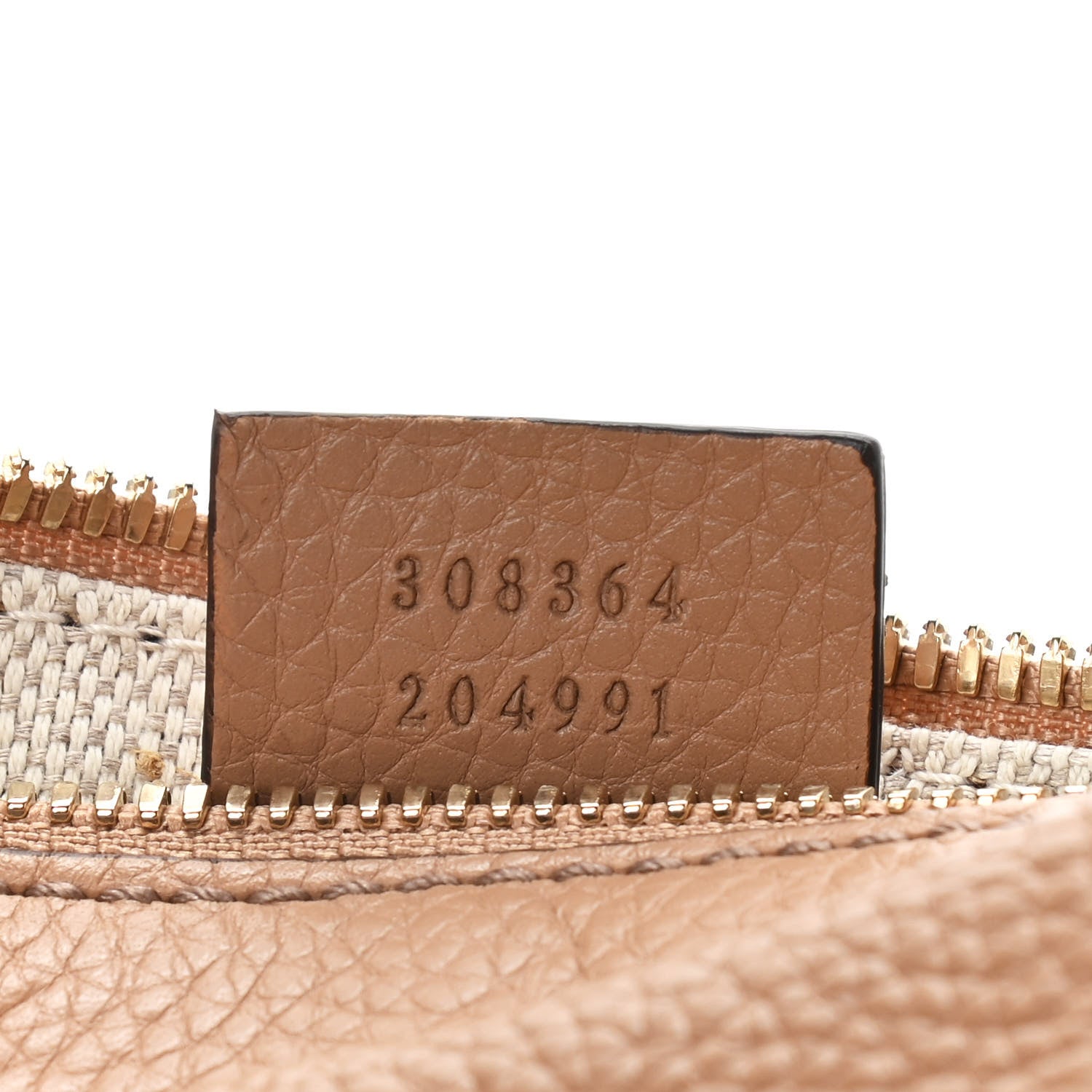 Gucci Pebbled Calfskin Small Soho Disco Bag Camelia 7 of 12