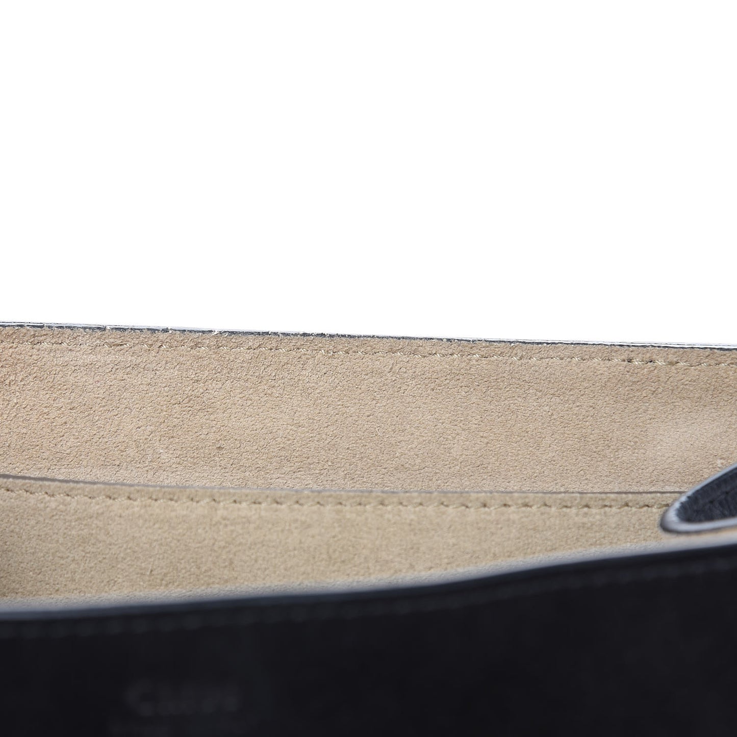 Suede Smooth Calfskin Drew Shoulder Bag Black