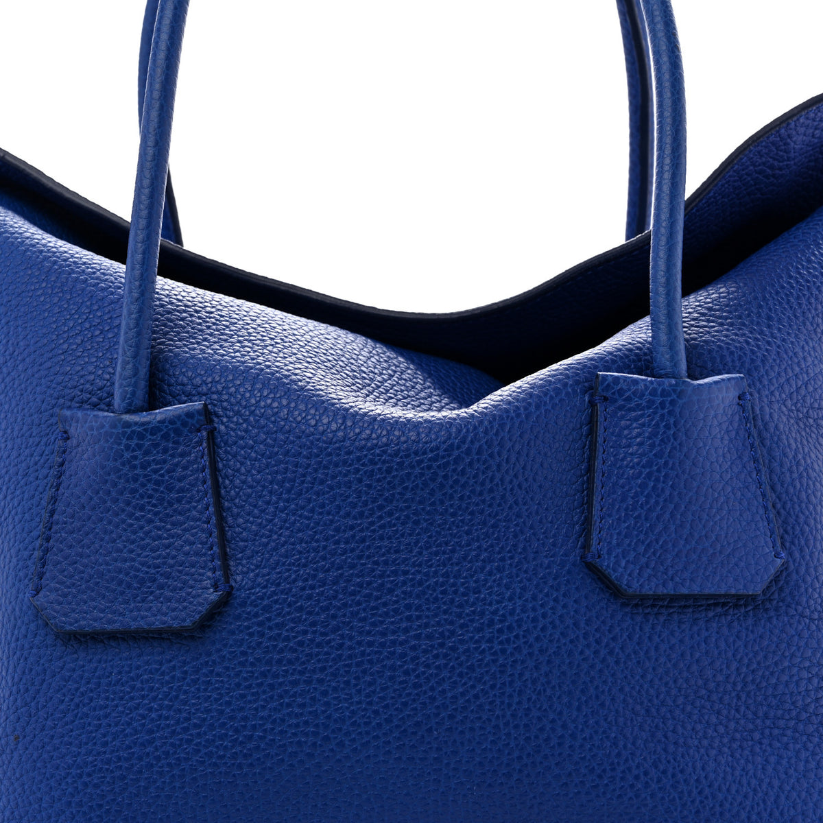 Grainy Calfskin Medium Baynard Tote Brilliant Blue