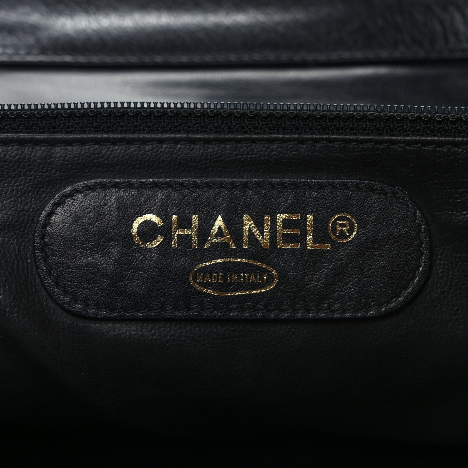 Chanel Canvas Lambskin Quilted Shopper Tote Black 5 of 9