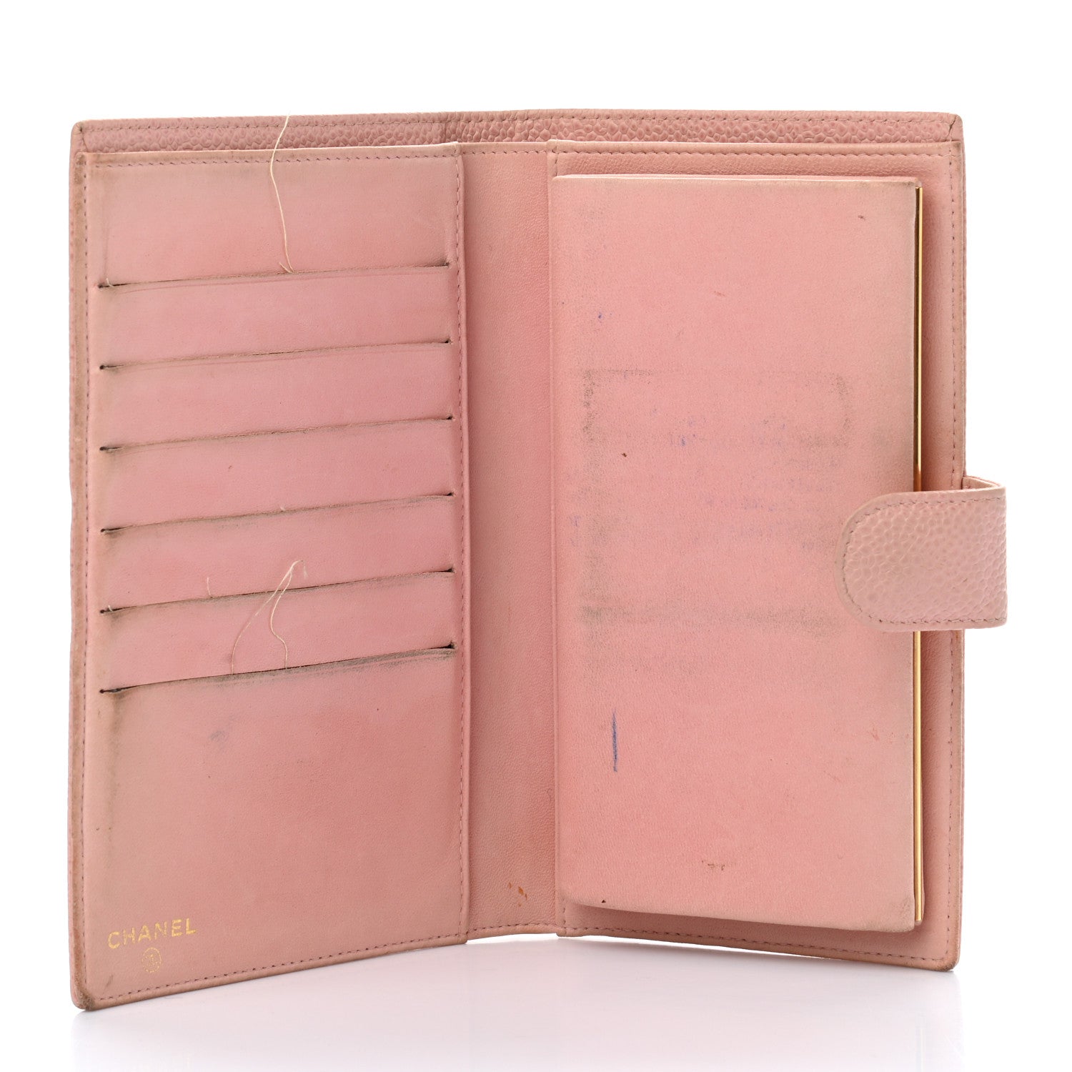 Chanel Caviar Timeless CC French Wallet Pink 5 of 14