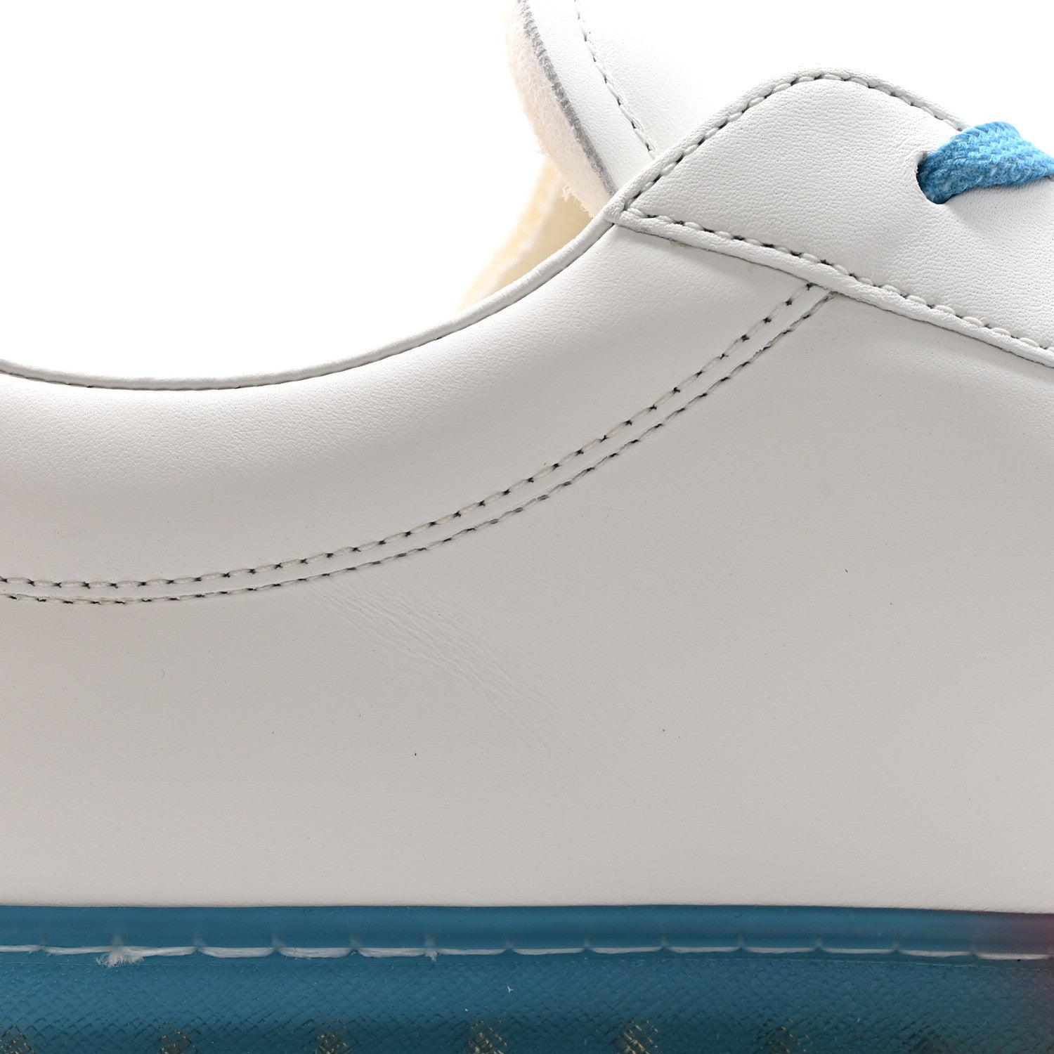 Louis Vuitton Calfskin Luxembourg Samothrace Mens Sneakers 9 White Pink Blue 11 of 11