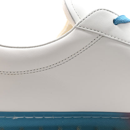 Louis Vuitton Calfskin Luxembourg Samothrace Mens Sneakers 9 White Pink Blue 11 of 11