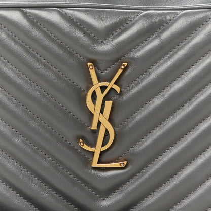 Saint Laurent Calfskin Matelasse Monogram Lou Camera Bag Storm 8 of 10