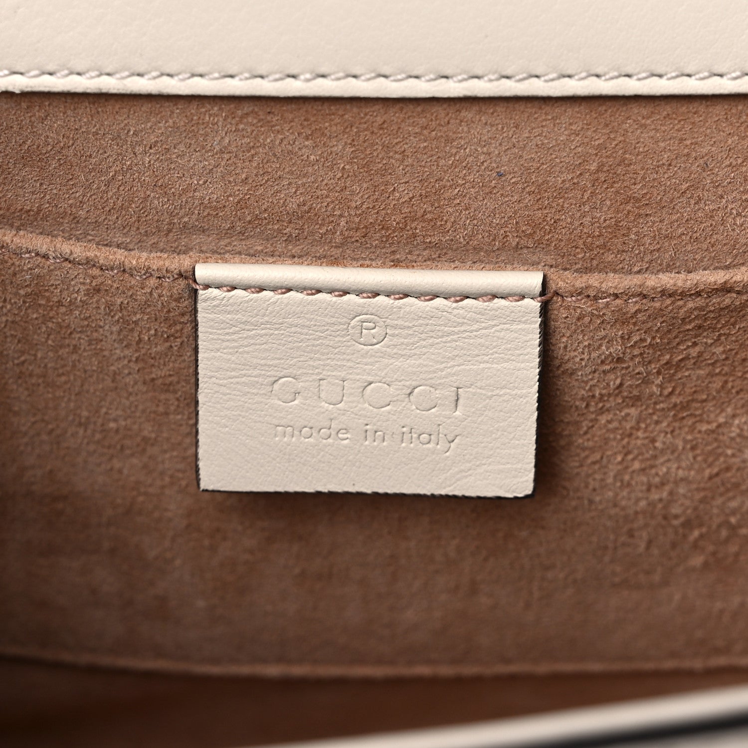 Gucci Calfskin Studded Small Padlock Shoulder Bag White 6 of 17