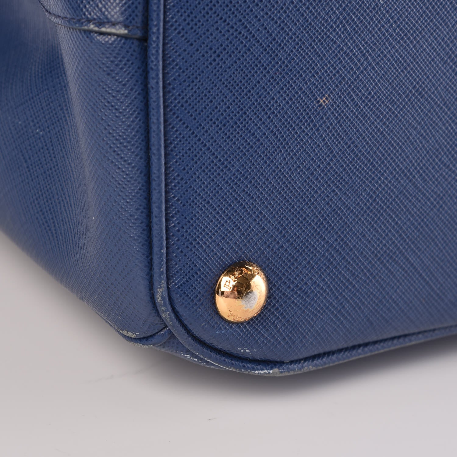 Prada Saffiano Lux Parabole Tote Bleuette 14 of 19