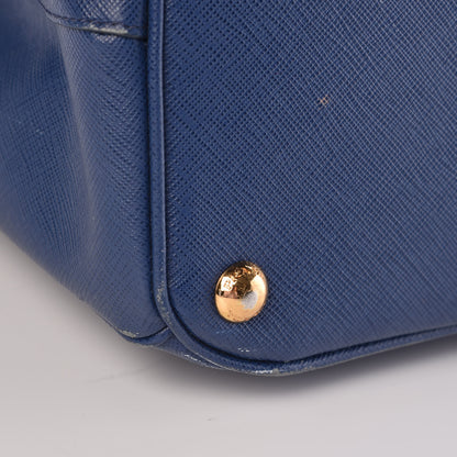 Prada Saffiano Lux Parabole Tote Bleuette 14 of 19