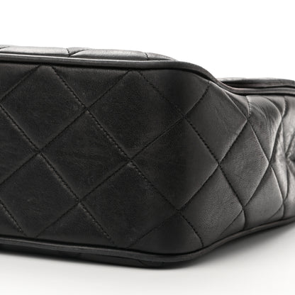 Chanel Lambskin Quilted Mini Square Flap Bag Black 9 of 10
