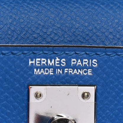 Hermes Epsom Mini Kelly Sellier 20 Bleu Zellige 19 of 28