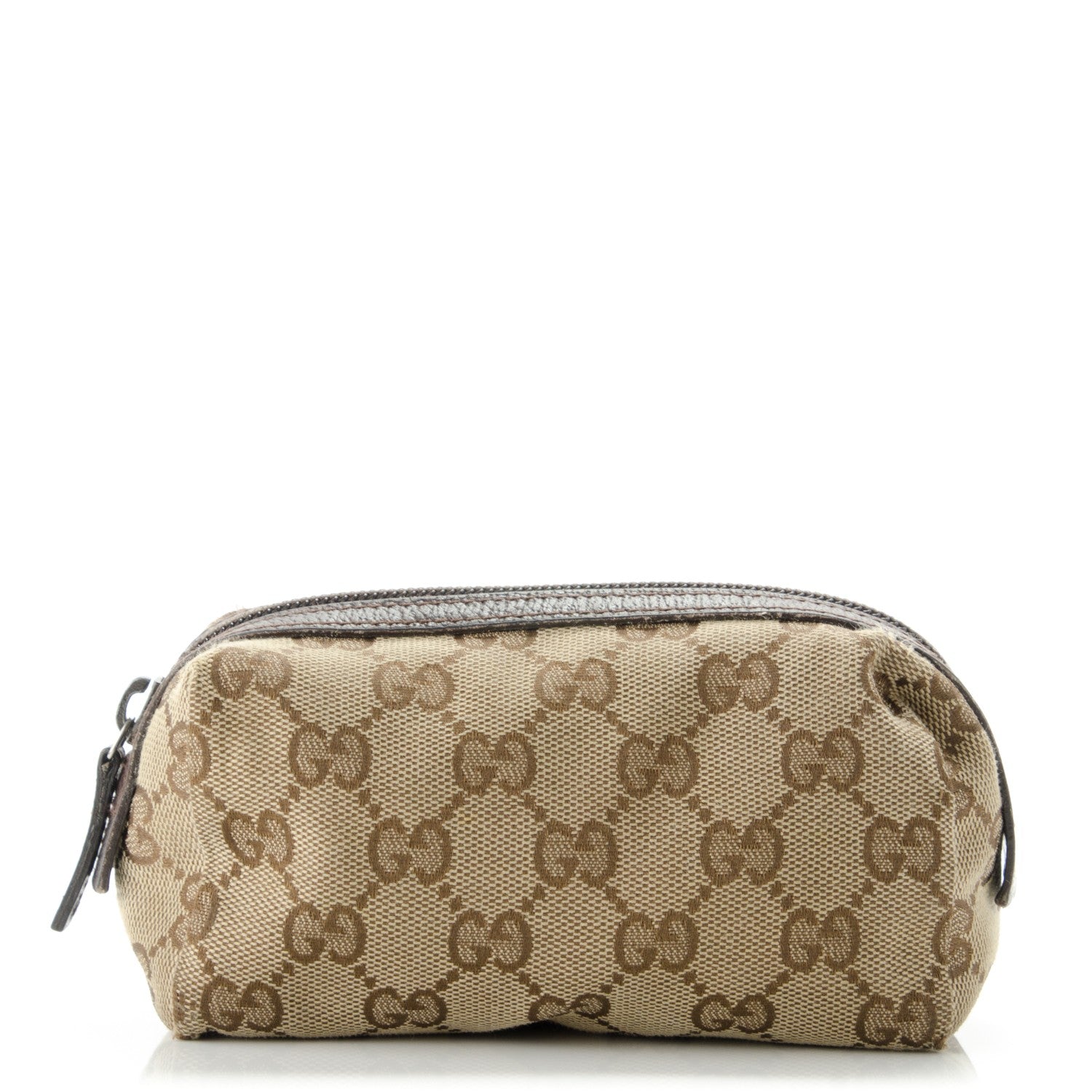 Gucci Monogram Small Balthus Cosmetic Case Beige Ebony Cocoa 1 of 8