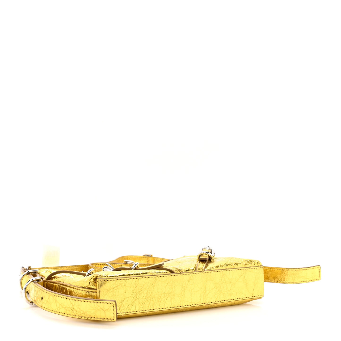 Metallic Calfskin Mini Voyou Bag Gold
