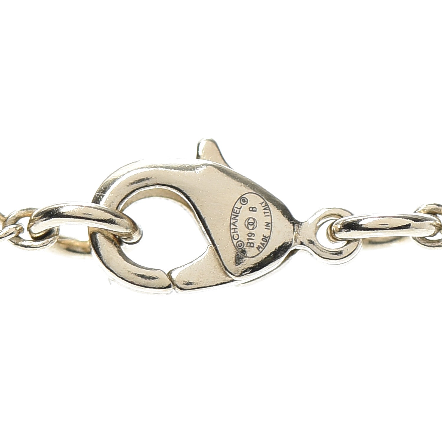 Chanel Crystal Enamel CC Pendant Necklace Gold 4 of 4