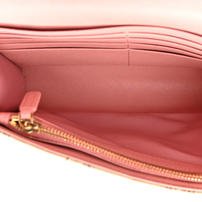 MCM Visetos Tri-Fold Crossbody Beige Soft Pink 5 of 16