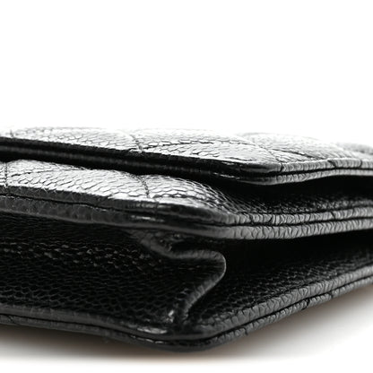 Chanel Caviar Quilted Wallet On Chain WOC Black 11 of 12