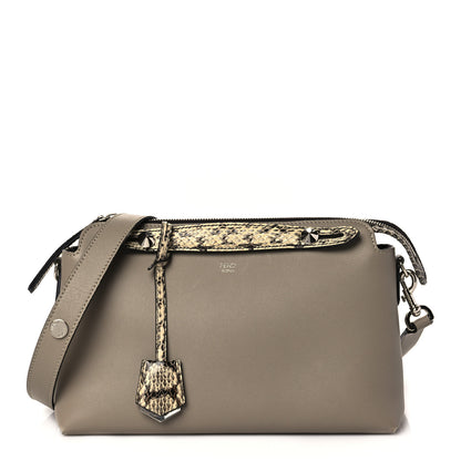 Fendi Vitello Dolce Elaphe Medium By The Way Boston Bag Tortora Multicolor 1 of 11