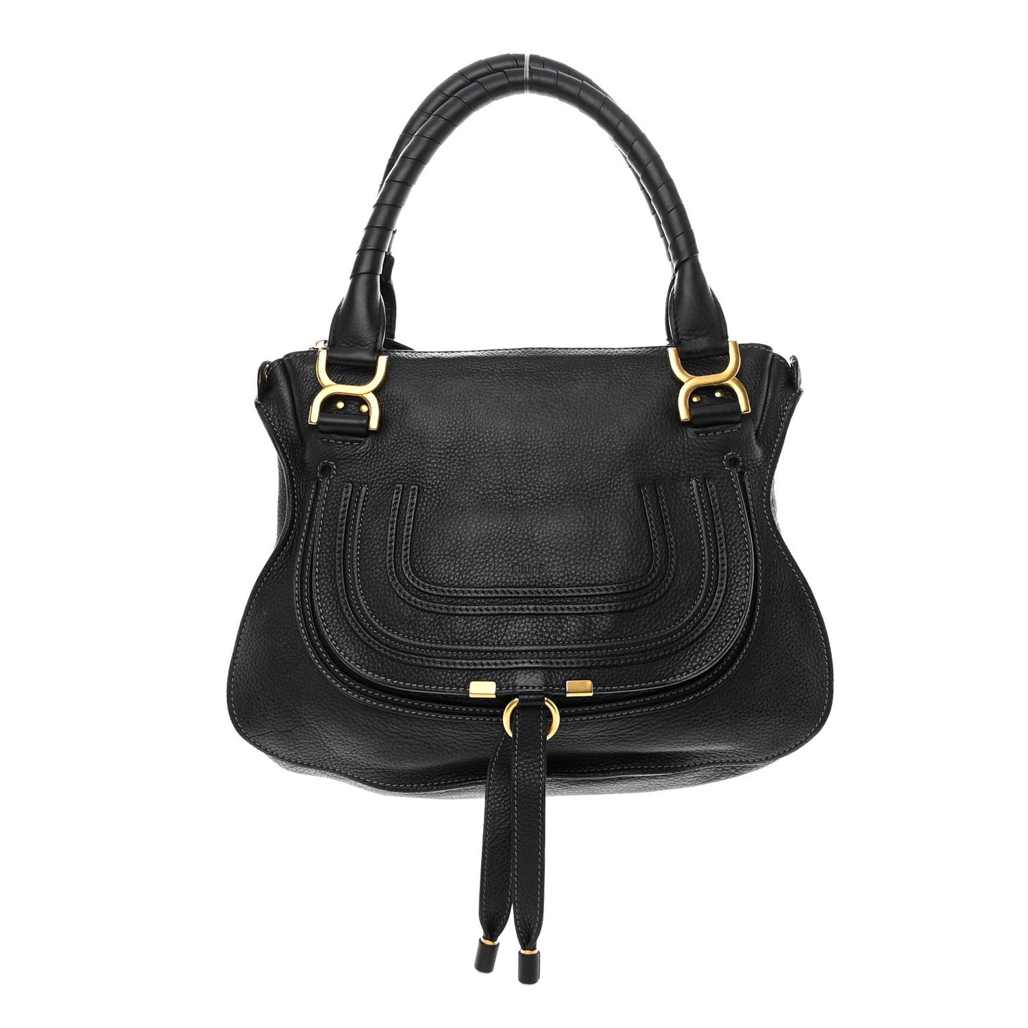 Chloe Calfskin Medium Marcie Satchel Black 1 of 11