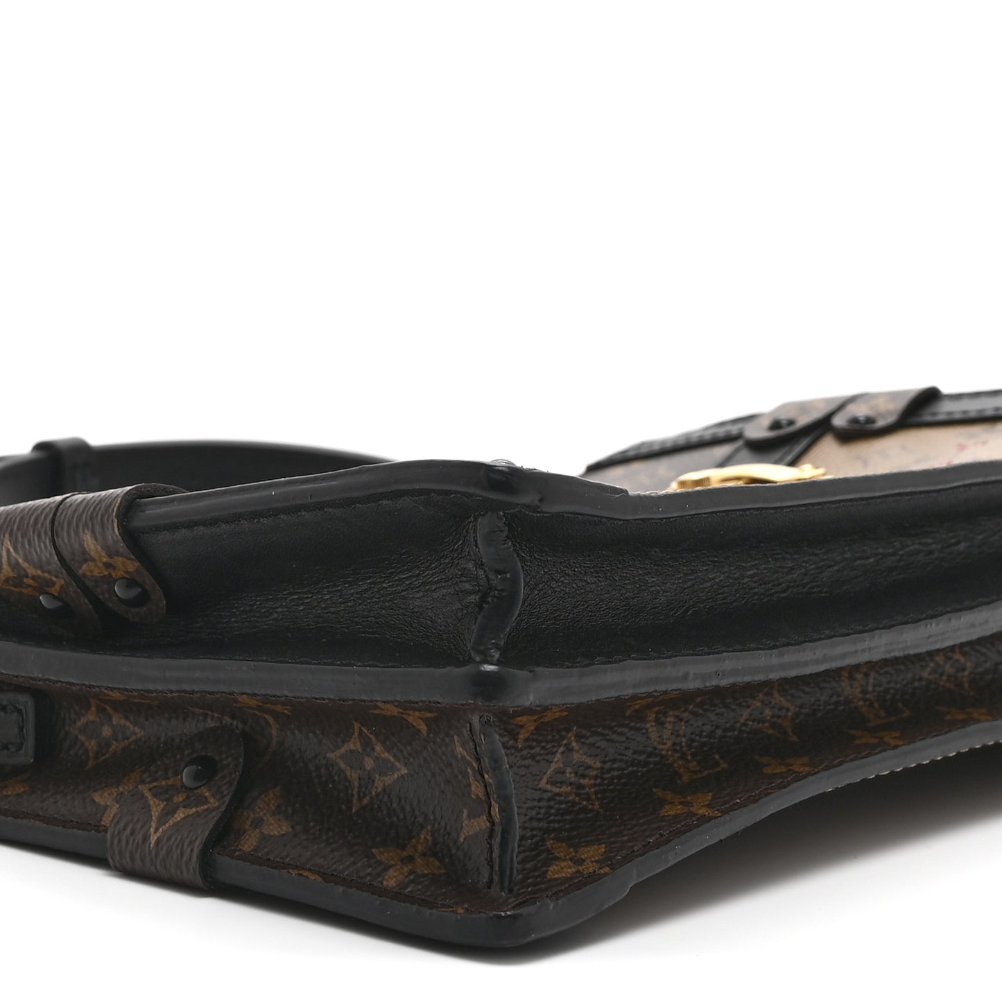 Reverse Monogram Trunk Clutch
