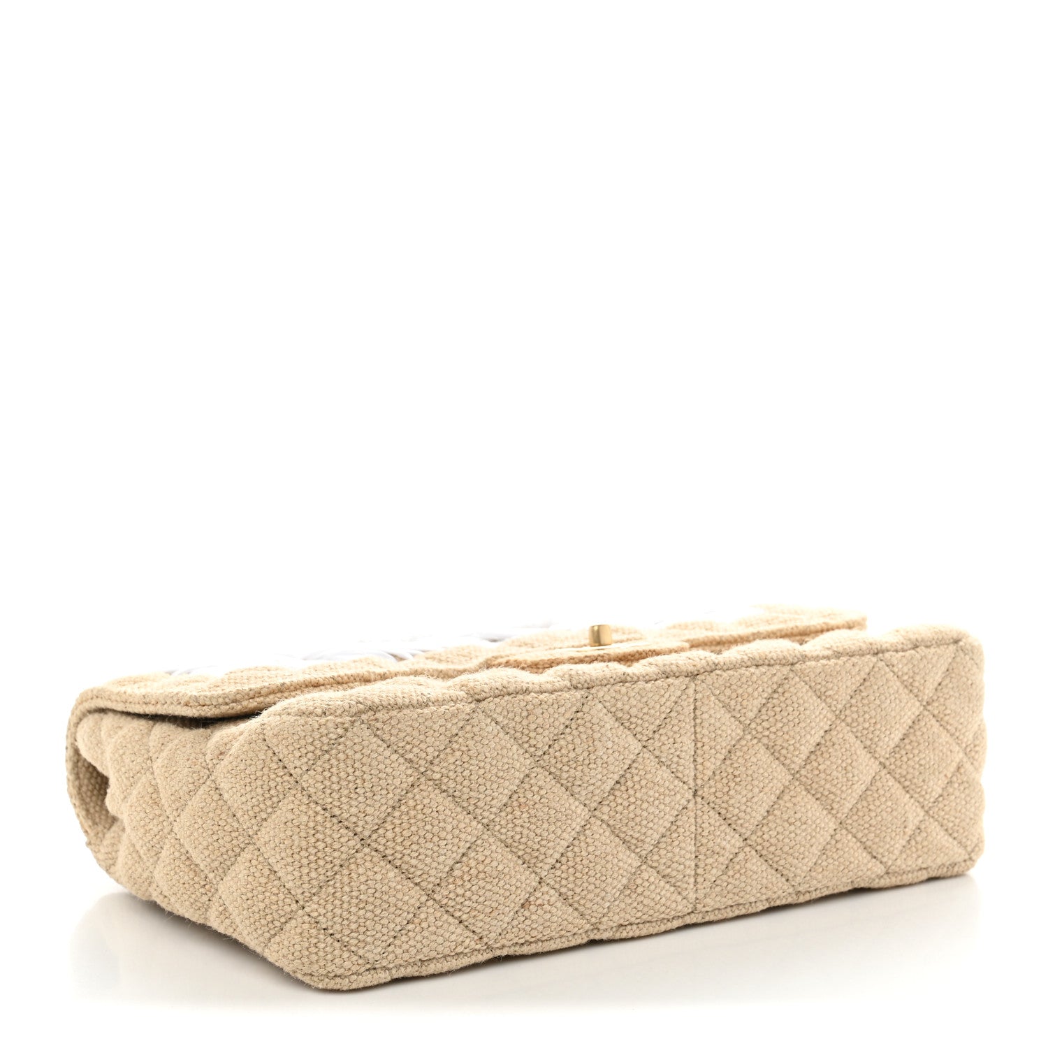 Chanel Tweed Raffia Coco Country Jumbo Flap 4 of 11